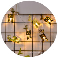 Рождественский ресторан украшение олень струнные железные лампы